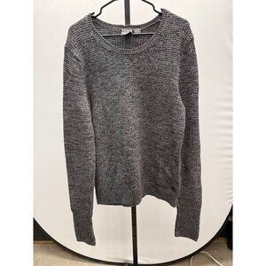 Armani Exchange Black Grey Heather Crewneck Sweater